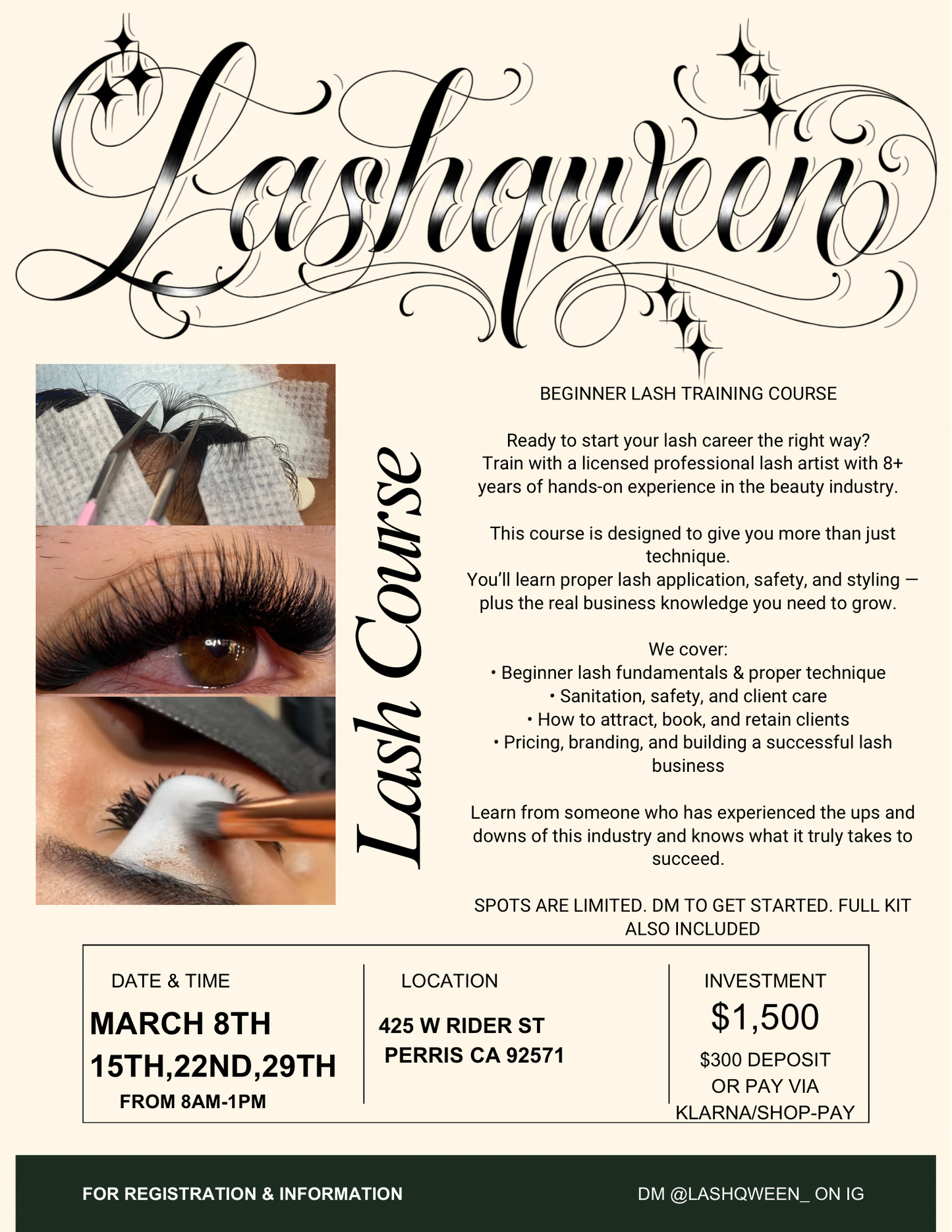 Lash Course 2 week Class