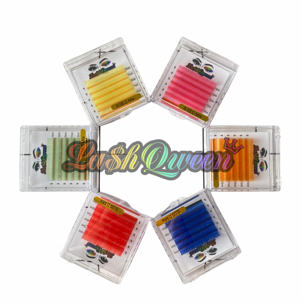 Color eyelash extension Trays